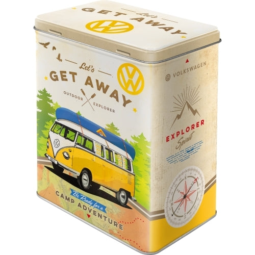 5130136-nostalgic-art-20cm-3l-tin-box-metal-storage-vw-bulli-lets-get-away-large