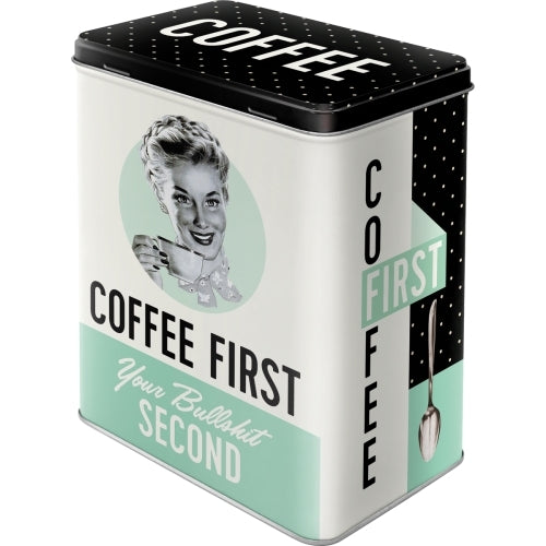 5130146-nostalgic-art-20cm-3l-tin-box-metal-storage-coffee-first-large