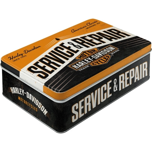 5130735-nostalgic-art-23cm-2-5l-flat-tin-storage-harley-service-repair