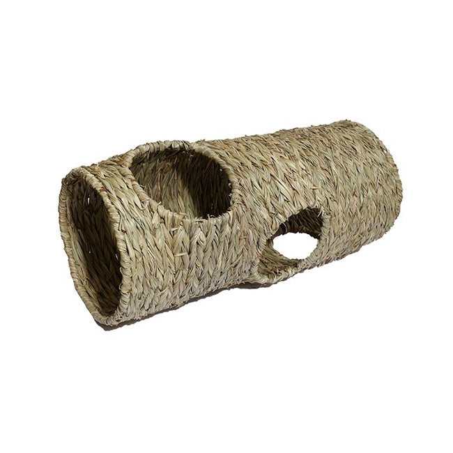 19470-rosewood-50cm-woven-play-sleep-tunnel-nibble-safe-rabbit-pet-toy-jumbo-natural
