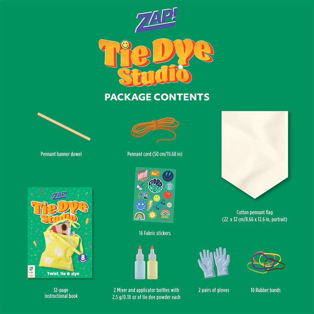Zap! Extra Zap! Tie Dye Studio Art And Craft Activity Kit 8y+