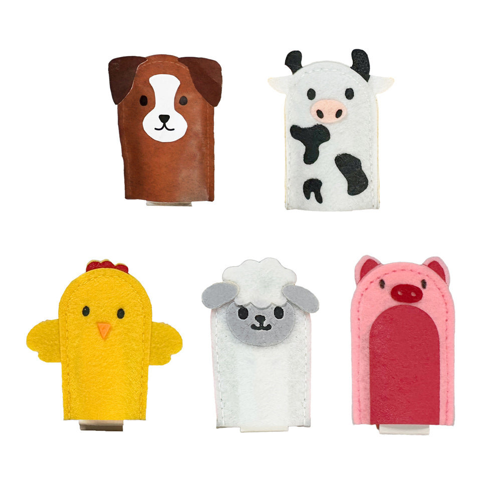 Building Blocks Old MacDonald Had a Farm Felt Finger Puppet Baby Learning Book 4+