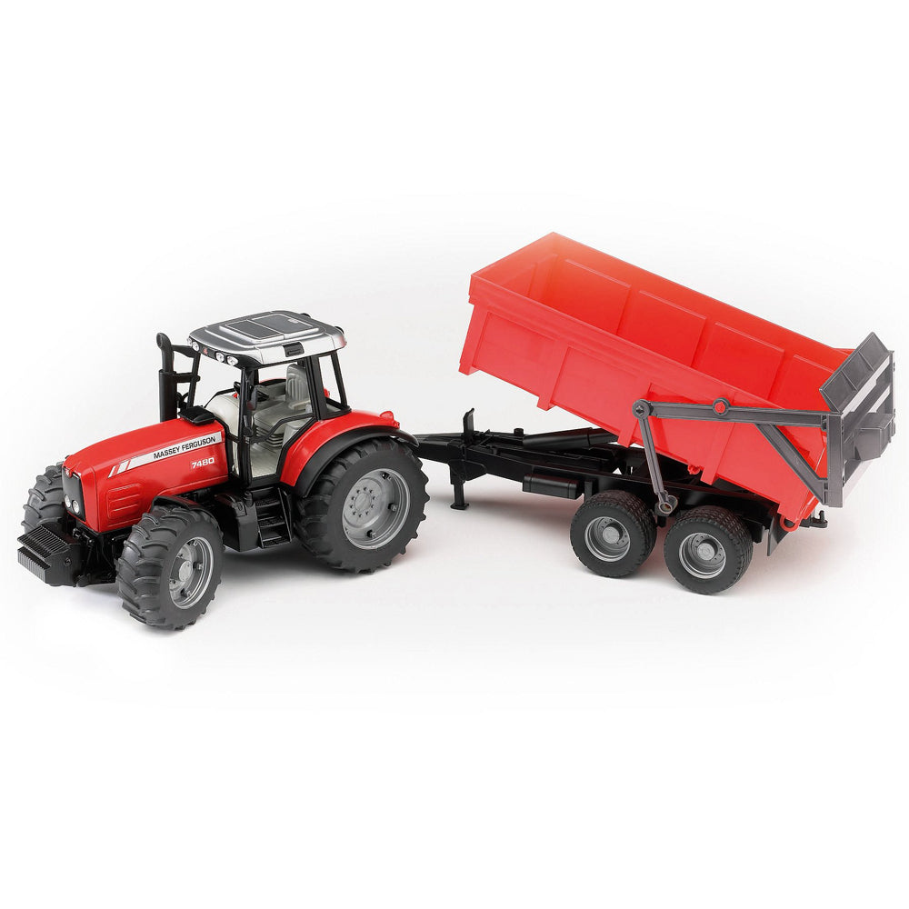 240-02045-bruder-1-16-massey-ferguson-7480-tractor-w-tipping-trailer-kids-toy-3y