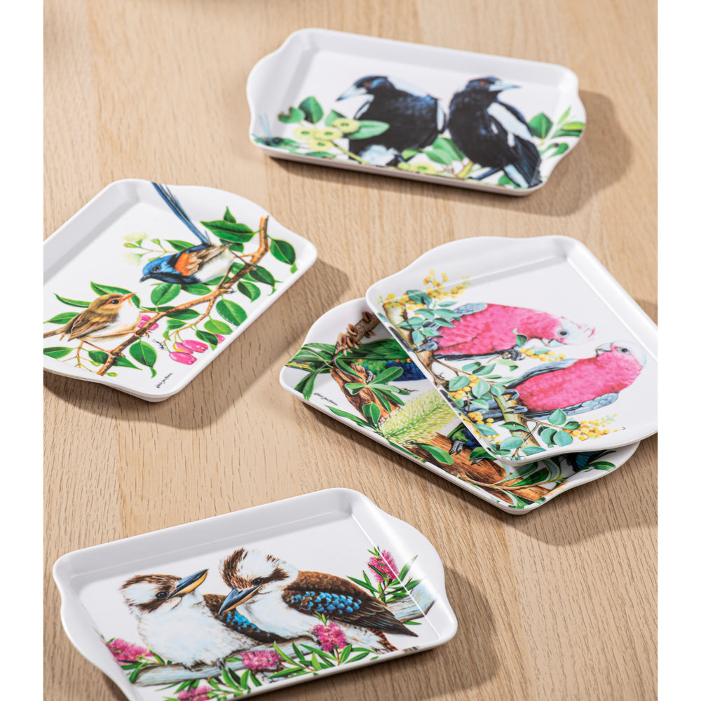 521525-2pc-ashdene-australian-birds-21cm-melamine-scatter-tray-kookaburras