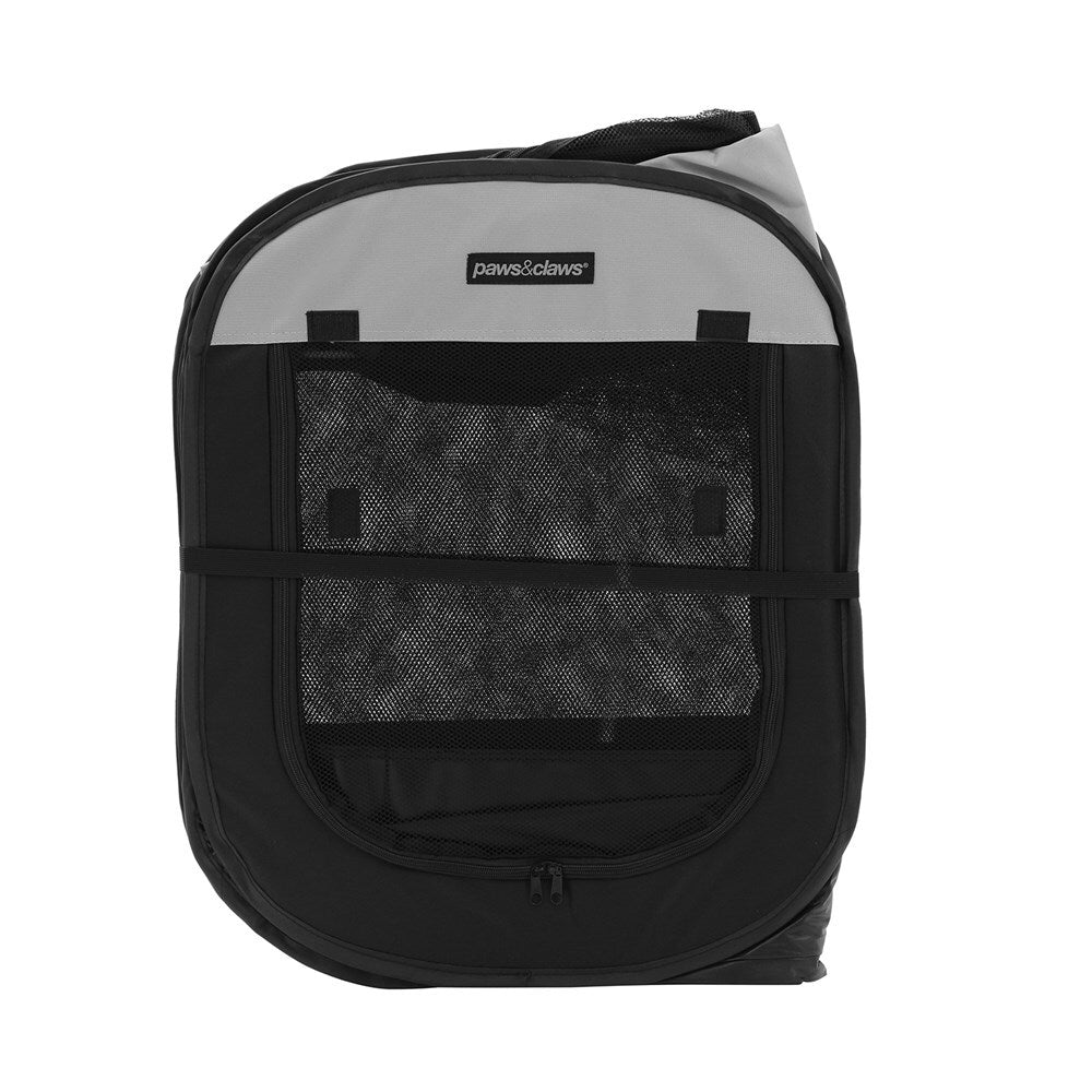 28800-paws-claws-foldaway-136cm-indoor-outdoor-dog-playpen-large-black