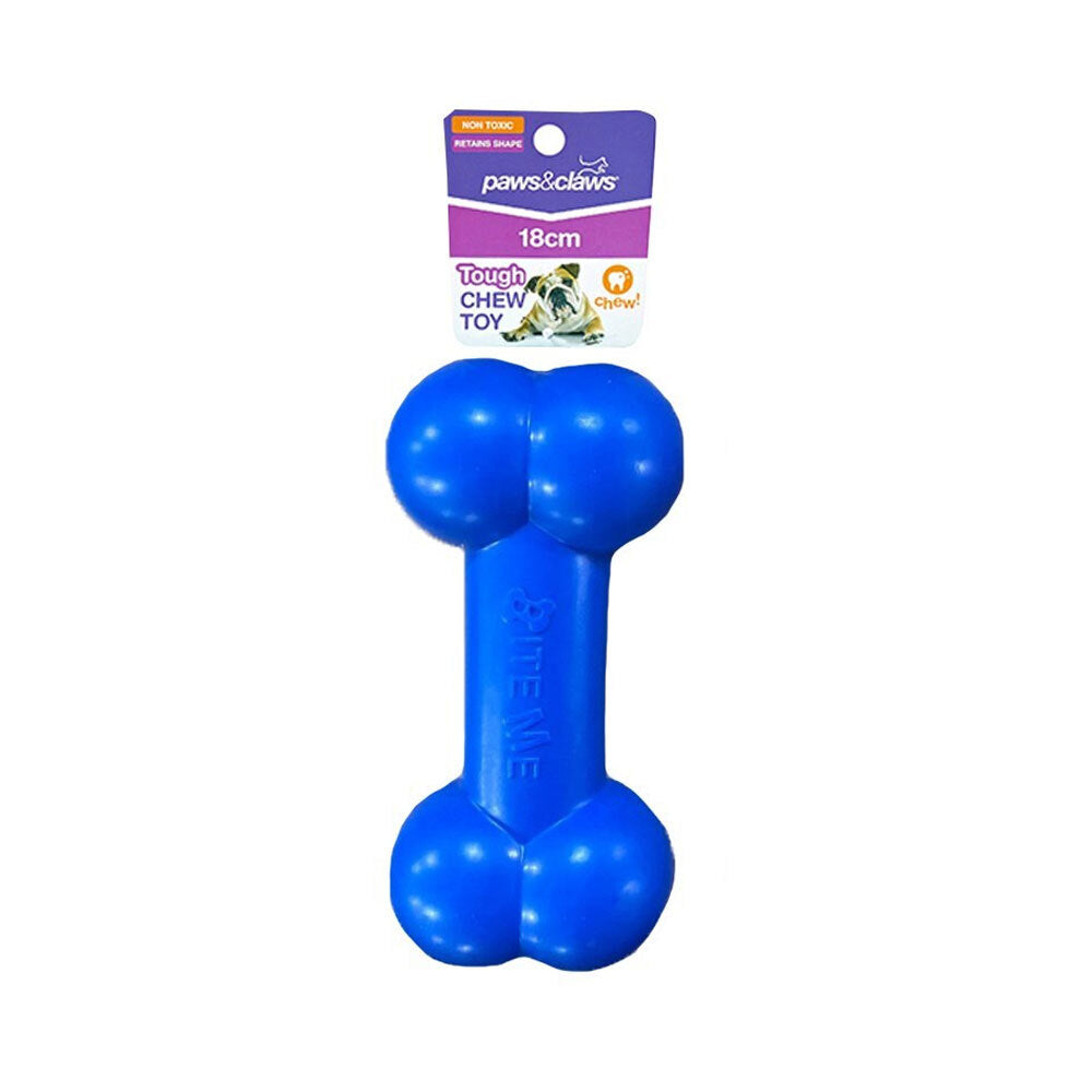 38086-paws-claws-18cm-super-tuff-bone-tpr-pet-dog-toy-assorted