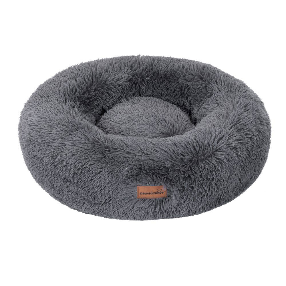 87909-paws-claws-50cm-x-50cm-small-calming-plush-bed-grey