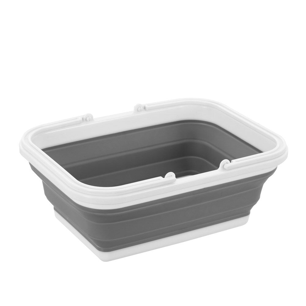 Boxsweden Foldaway Carry Basket 10L W/handles 38x28.5x15.5cm White