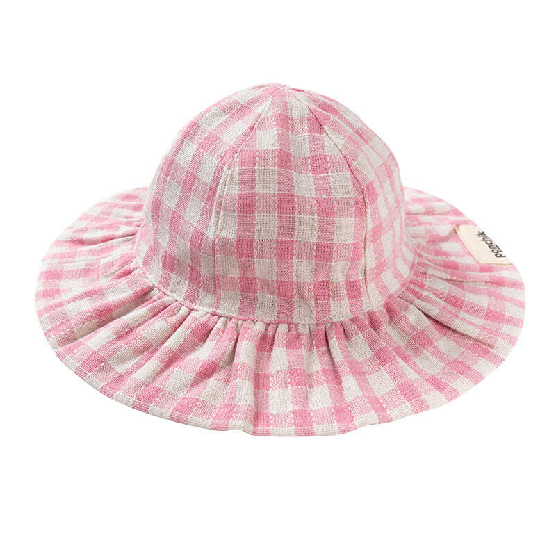 4565157811-11-ponchik-sun-hat-fairy-floss-gingham-size-medium-9-24m