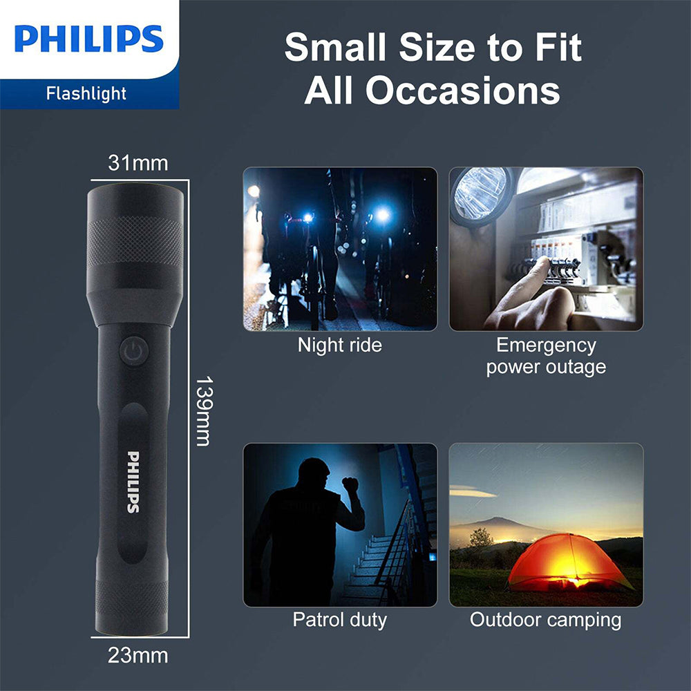 4895229136137-philips-rechargeable-led-handheld-1100lm-flashlight-black