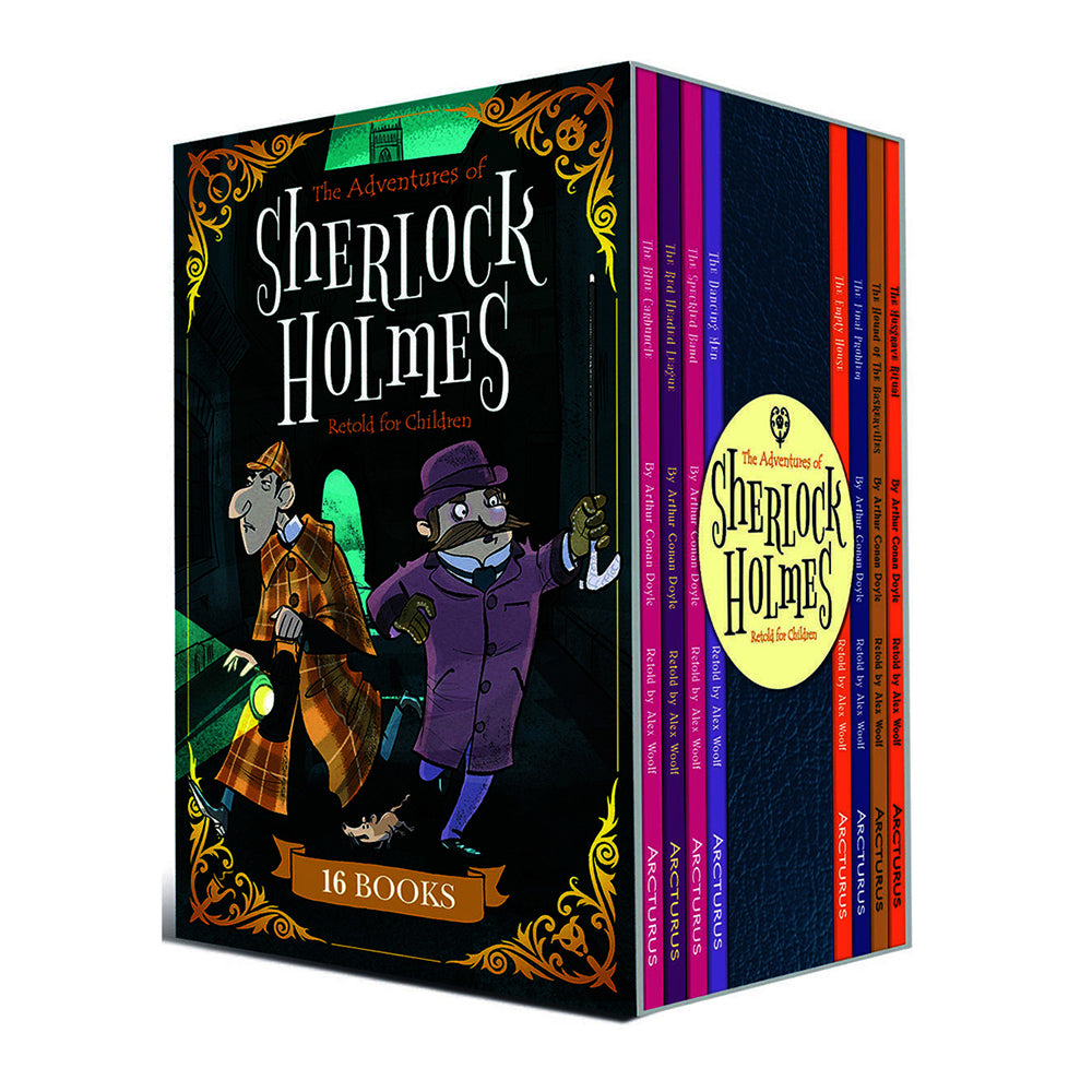 16pc Arcturus The Adventures Of Sherlock Holmes Book Collection 8y+