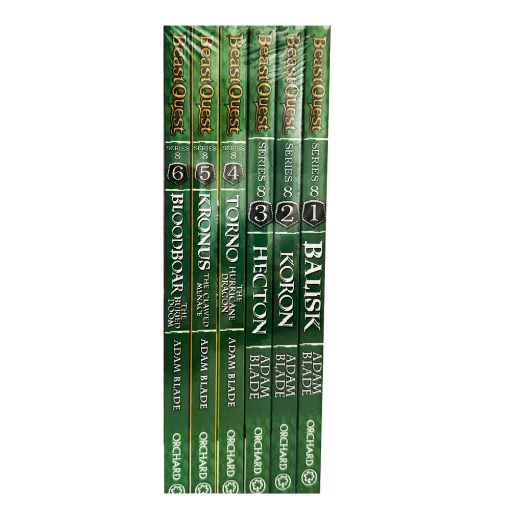 6pc Promotional Beast Quest Series 8 Book Collection Set 8-12Y+