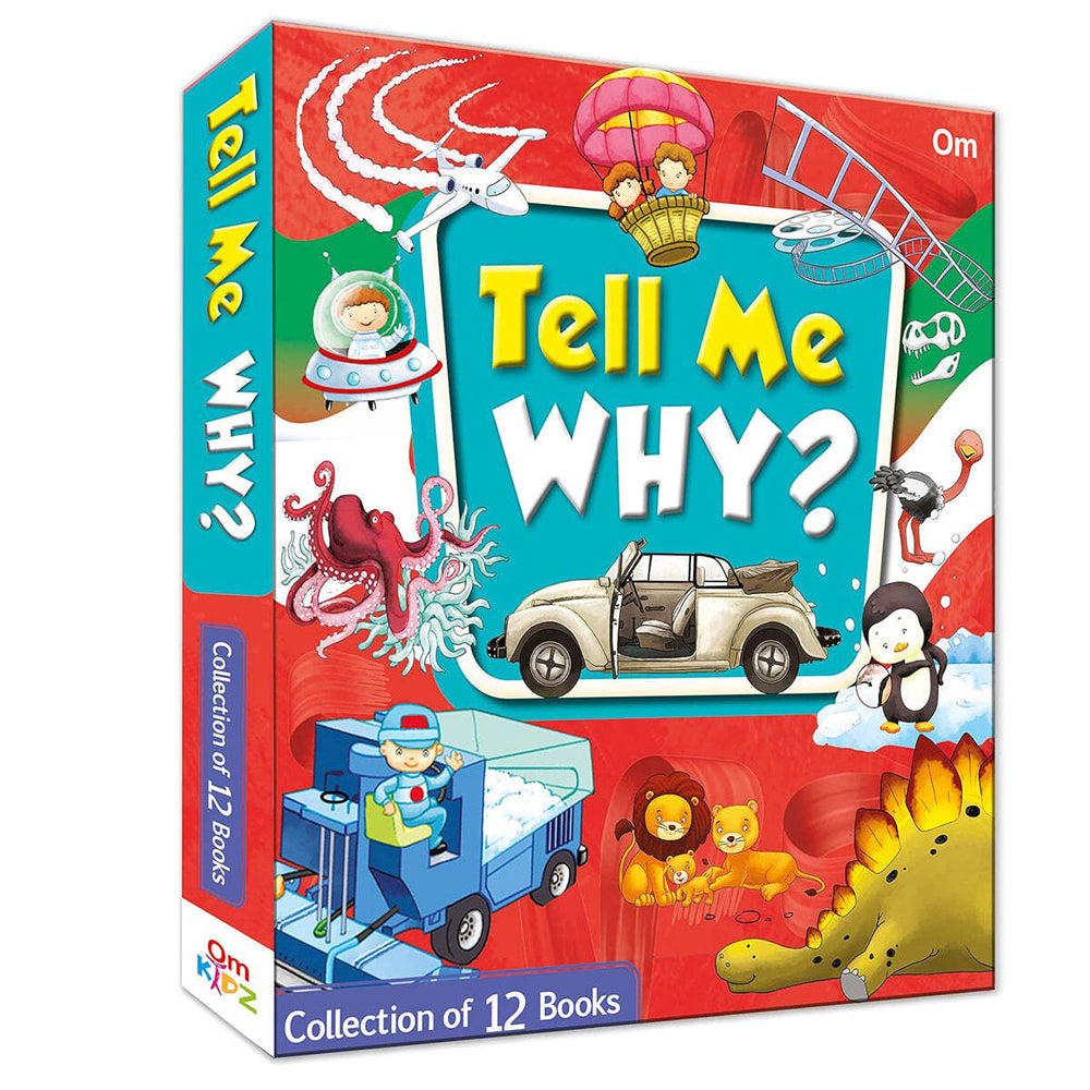 12pc Om Publishing Tell Me Why  Book Collection Set 6-8Y+