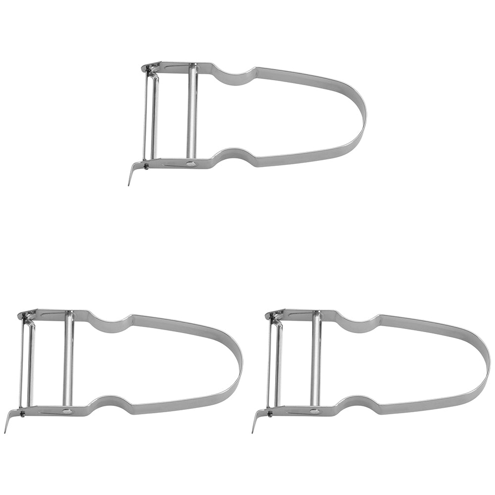 3PK Westmark Monopol Edition Stainless Steel Vegetable Peeler - Silver
