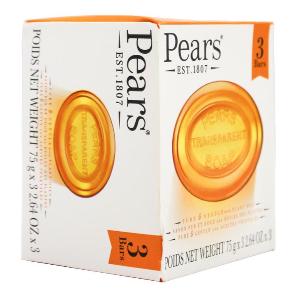 36pc Pears Pure & Gentle 75g Transparent Bar Soap Bath Cleanser