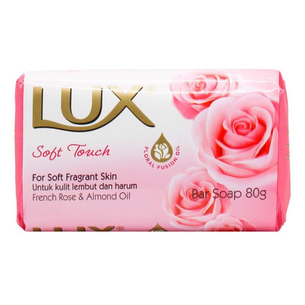 12PK Lux 80g Bar Soap French Rose & Almond Oil - Soft Touch