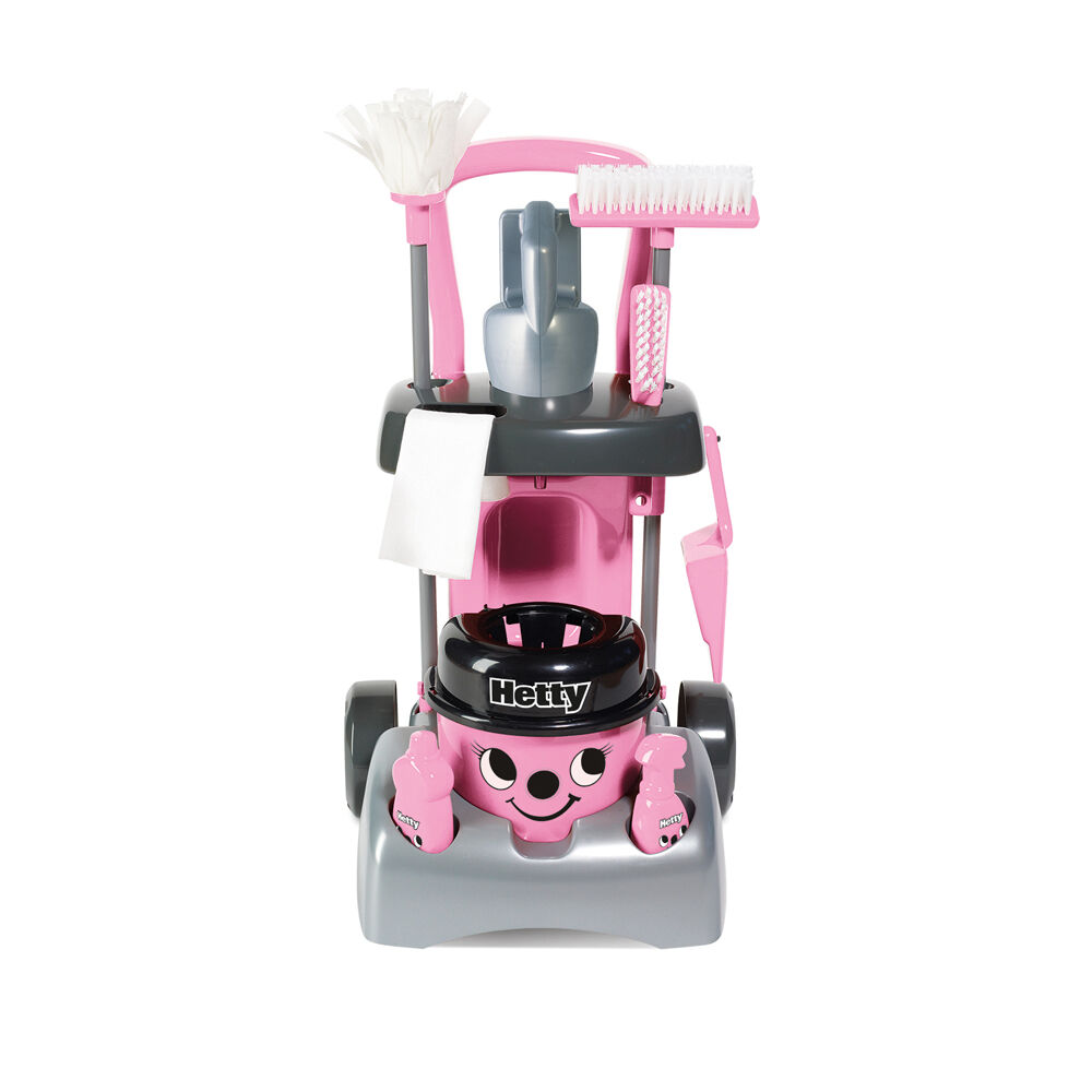 Casdon Deluxe Hetty Cleaning Trolley 54cm Pretend Vacuum Toy Pink
