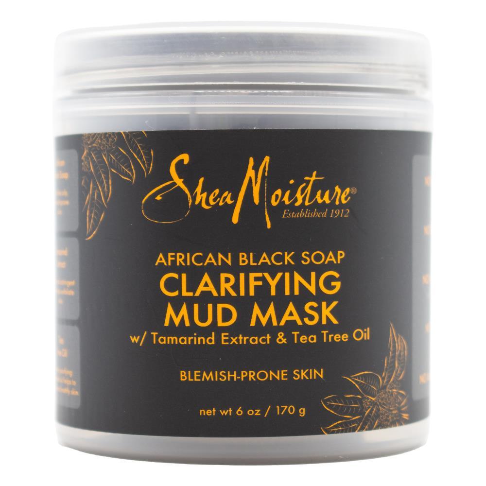 3PK Shea Moisture 170G Clarifying Mud Mask Black Soap w/ Tea Tree Oil