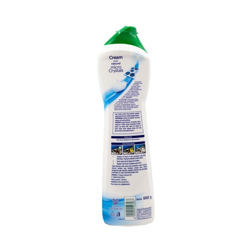 4PK Cif Cream Cleaner Micro Crystals/Particle Formula Powerful Multi Surface 660g