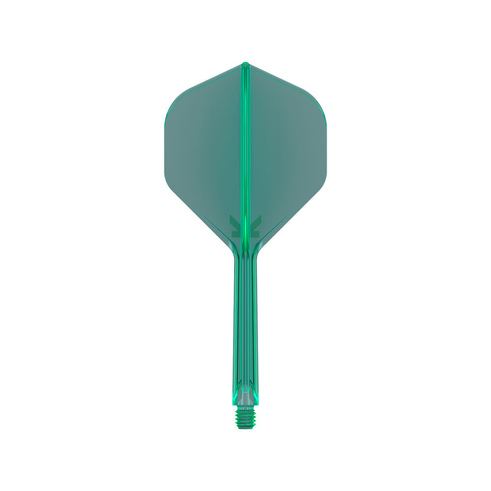 3pc Target K-Flex Dart Flight & Shaft No.2 Medium Green — image 2