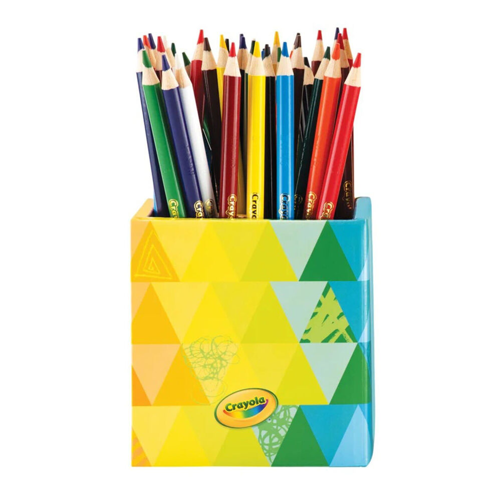 2x 48pc Crayola Coloured Pencils Share Pack Colouring Tools Kids 3y+