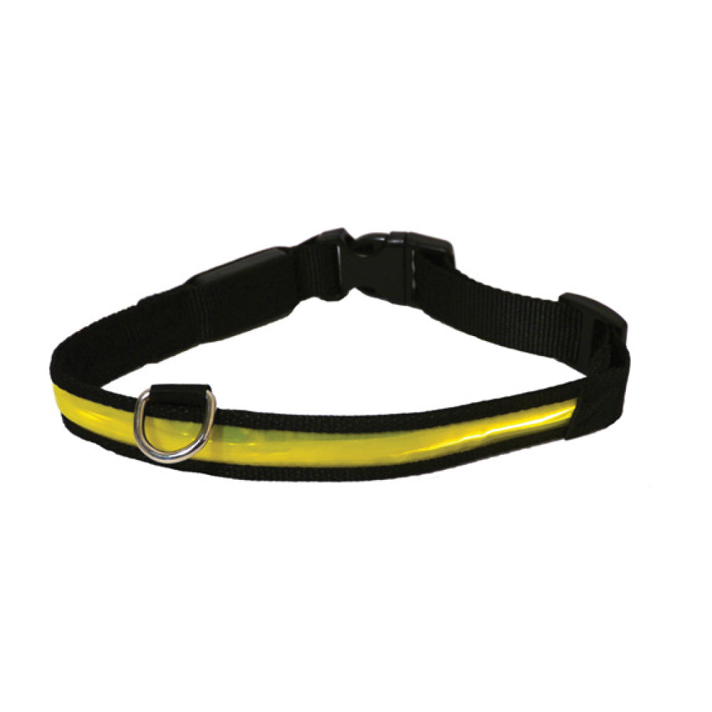 2PK Rosewood Adjustable Flashing Reflective Pet/Dog Neck Collar Choker Yellow
