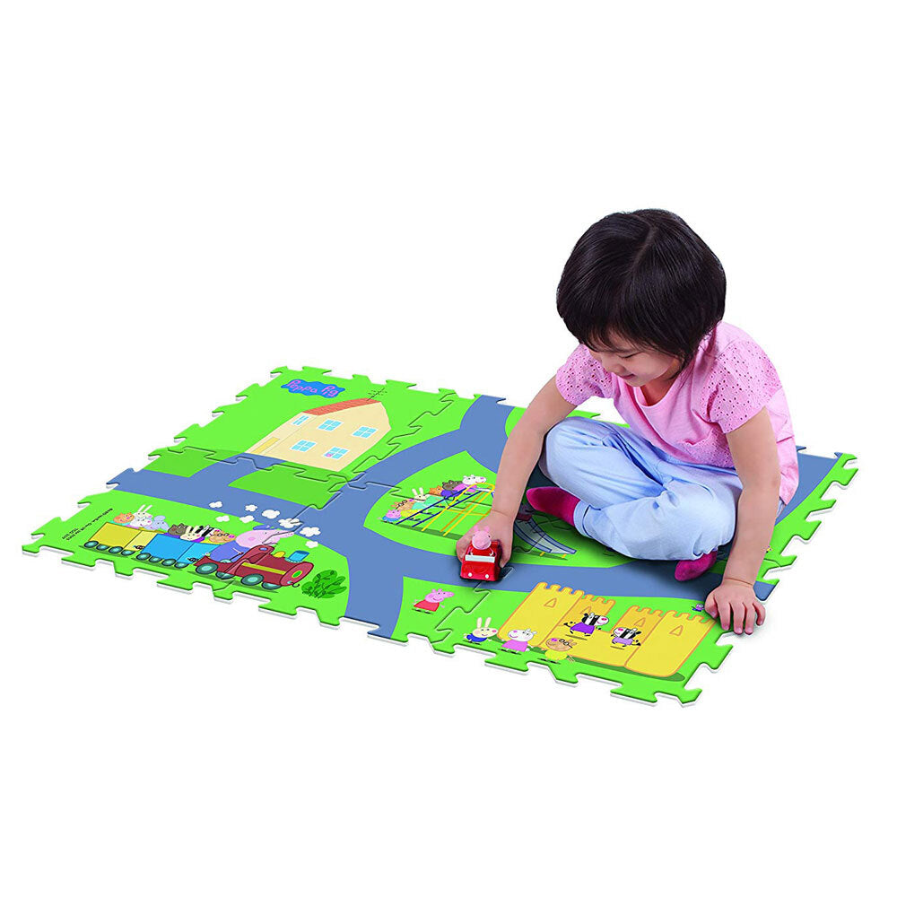 3PK Peppa Pig 28" x 19" Megamat Playmat w/ 1 Assorted Vehicle