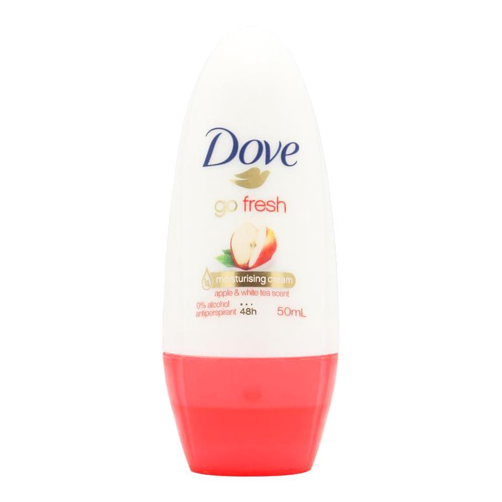 12PK Dove 50ml Antiperspirant Roll On Deodorant Apple & White Tea Scent