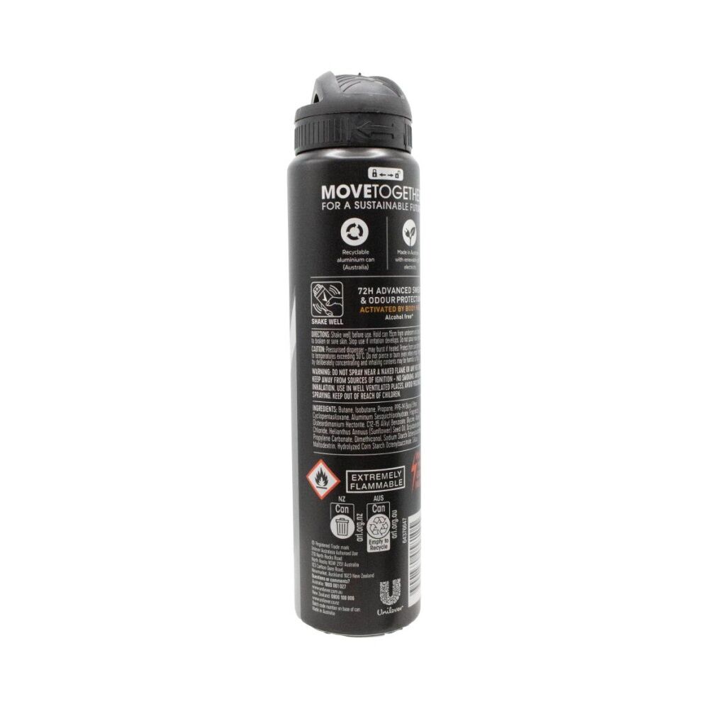 12PK Rexona Men's Advanced 72hr Protect Antiperspirant Deoderant 220ml All Blacks