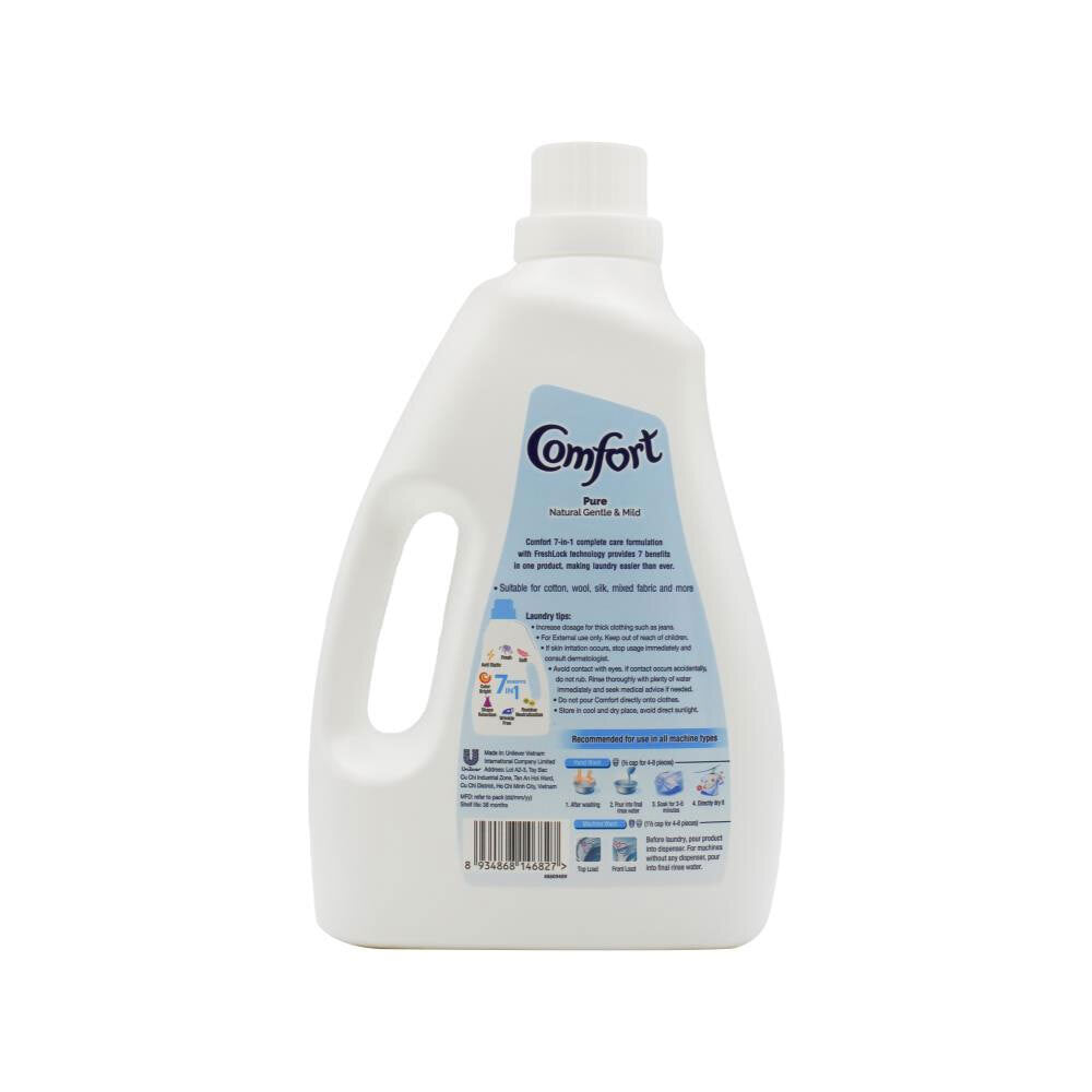4PK Comfort Laundry Liquid Fabric Softener Conditioner - Pure 2L