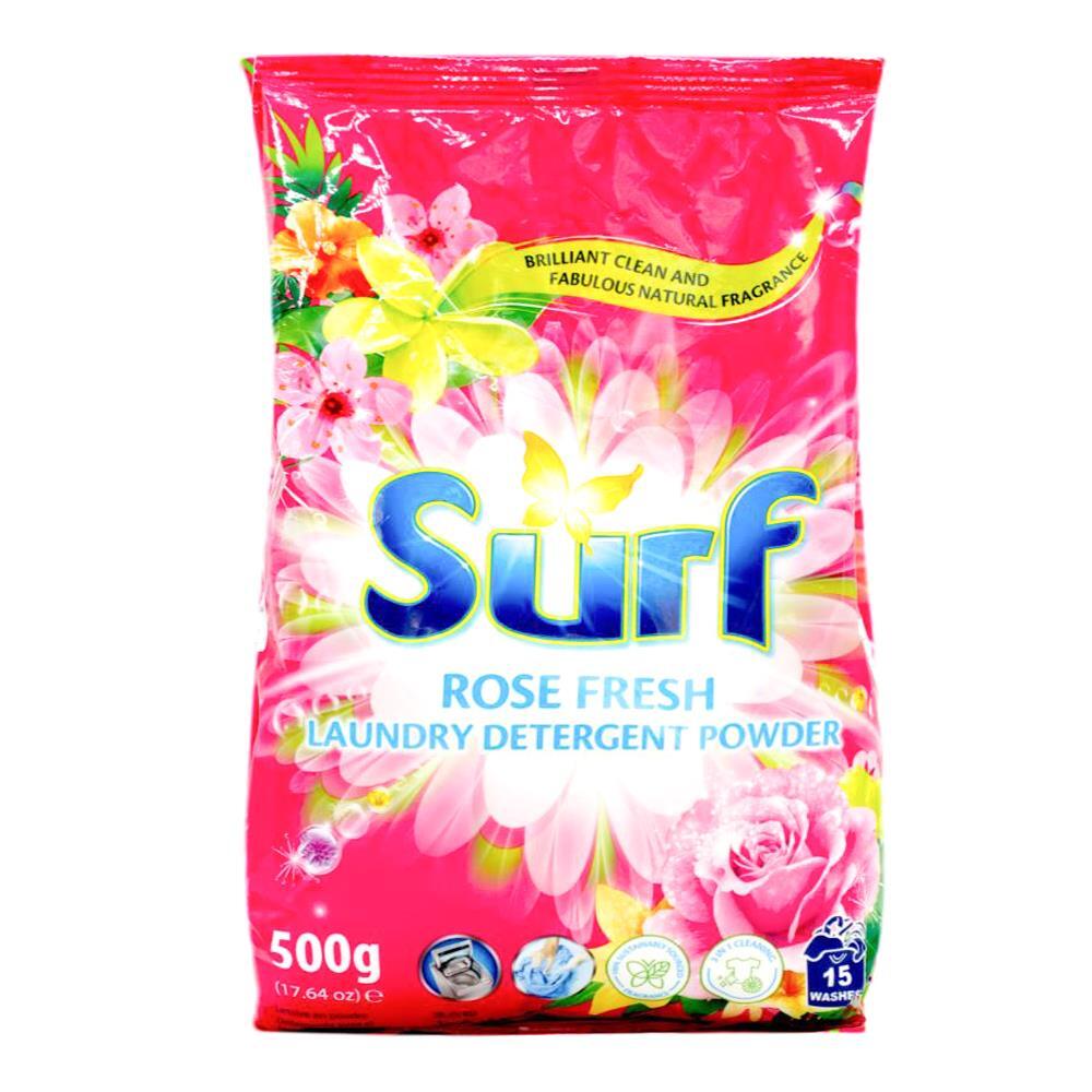 10PK Surf Laundry Washing Detergent Powder 500g - Rose Fresh
