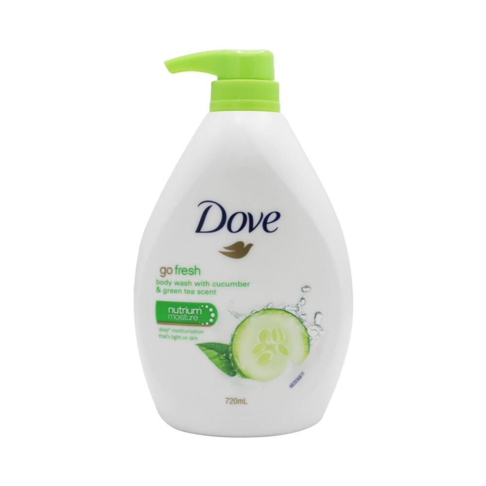 6PK Dove Body Wash Hydrating Moisture Nourishing 720ml Cucumber Green Tea Scent