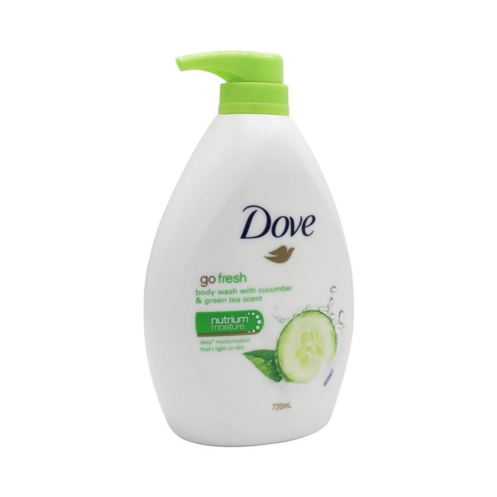 6PK Dove Body Wash Hydrating Moisture Nourishing 720ml Cucumber Green Tea Scent