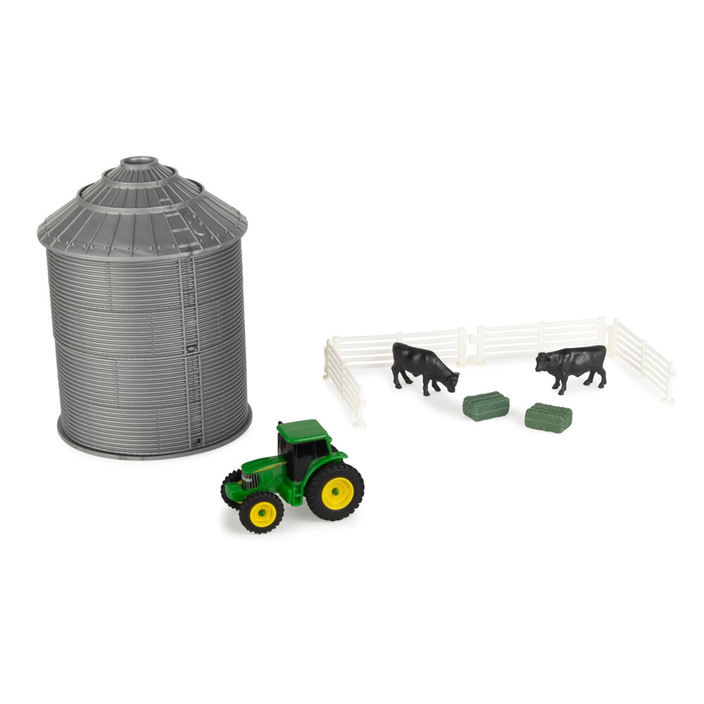 47677-10pc-john-deere-1-64-farm-animals-play-set-w-mini-grain-bin-kids-toy-3y
