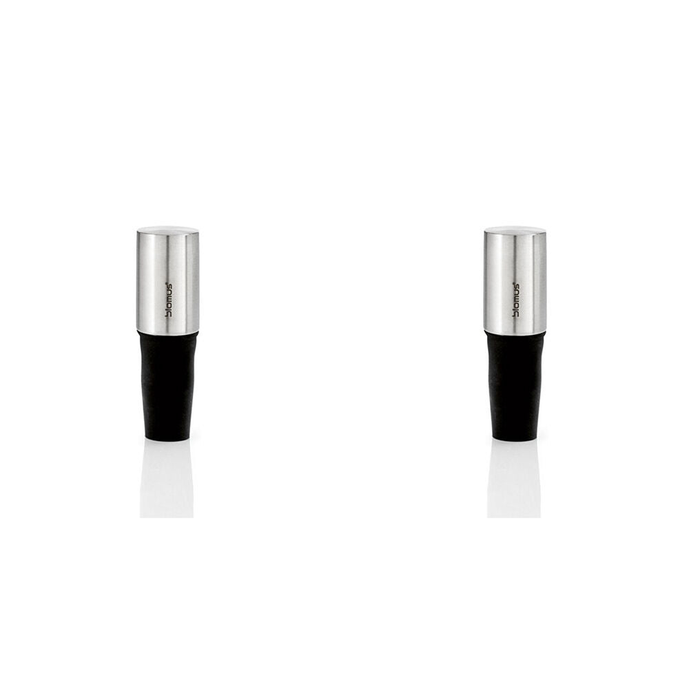 2PK Blomus Cino Stainless Steel Wine Champagne Bottle Stopper Cap 6x12cm Silver