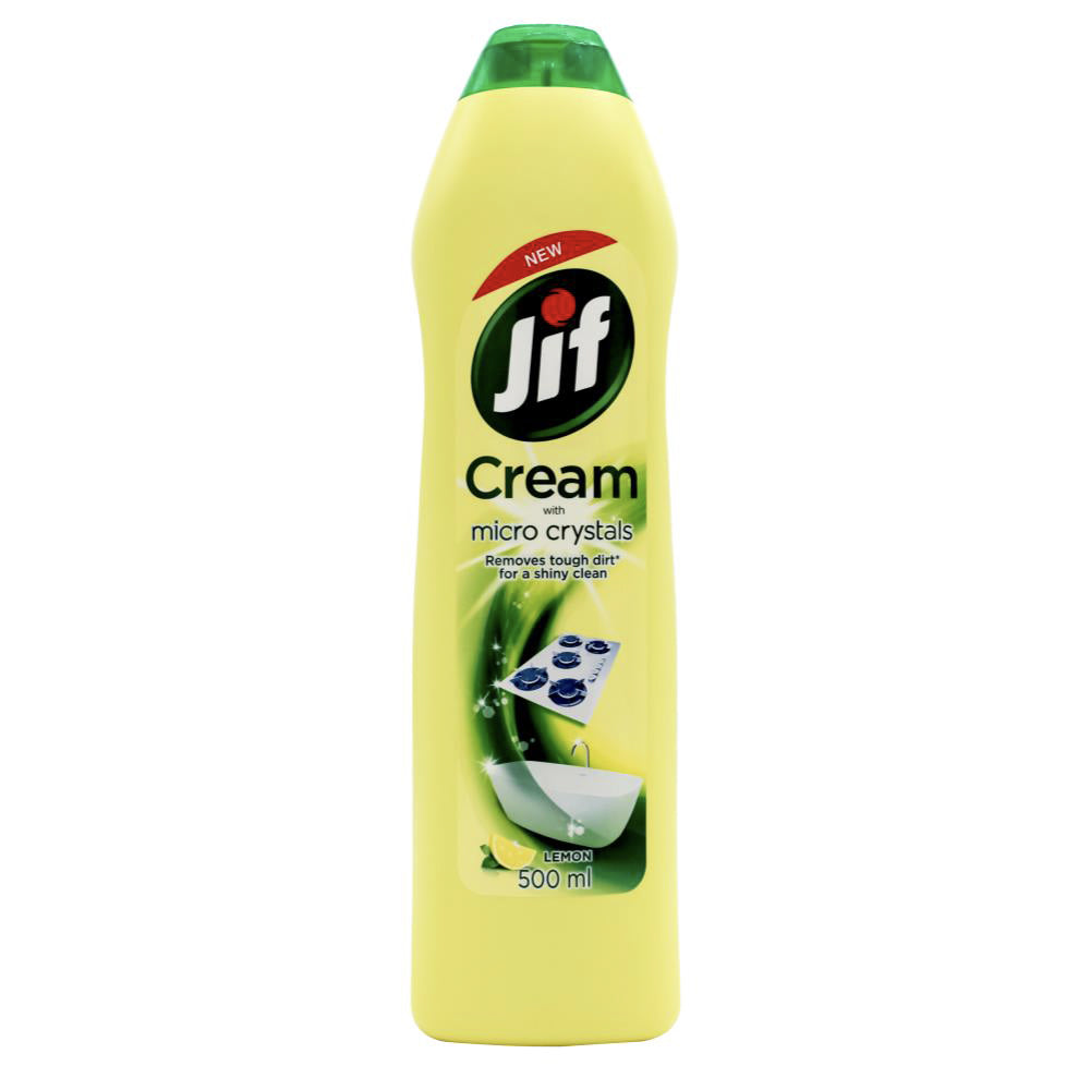 4PK Jif 500ml Cream w/ Micro Crystals Lemon