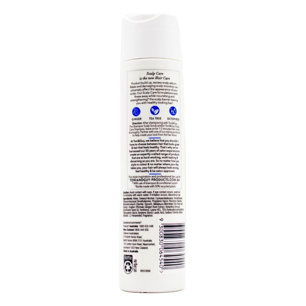 8PK Toni & Guy 250ml Scalp Care Conditioner w/ Tea Tree & Ginger