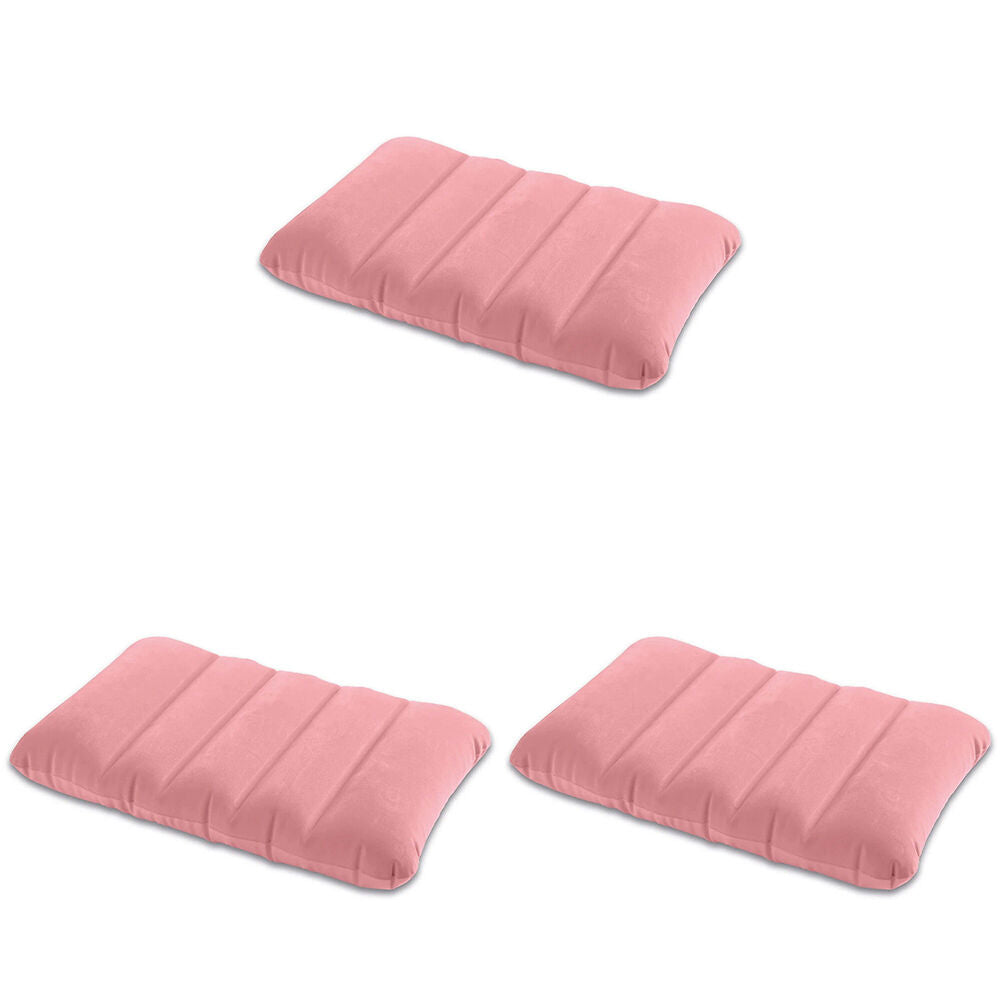 3PK Intex Kidz Velvet Childrens Sleeping Pillows 43x28x9cm 3y+ Assorted