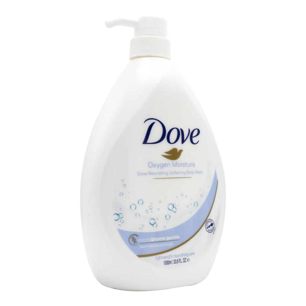 3PK Dove 1000ml Body Wash Liquid Bath Soap Oxygen Moisture
