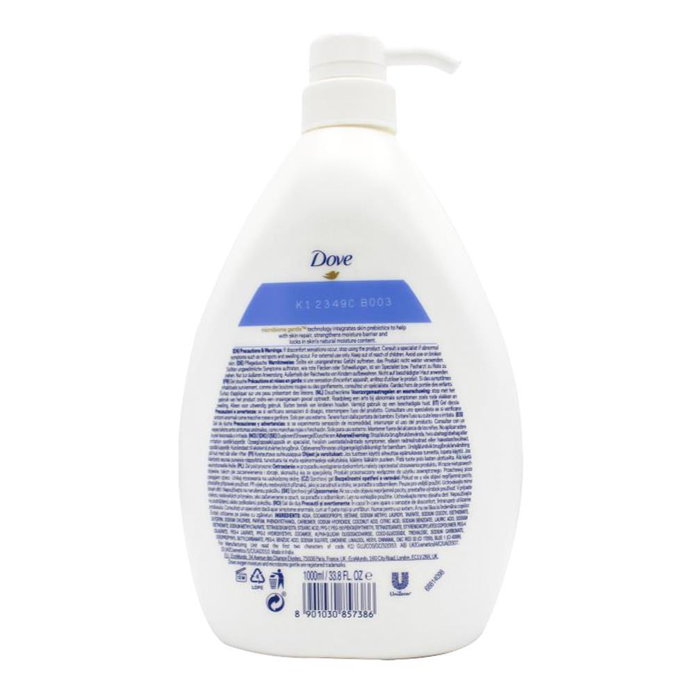 3PK Dove 1000ml Body Wash Liquid Bath Soap Oxygen Moisture