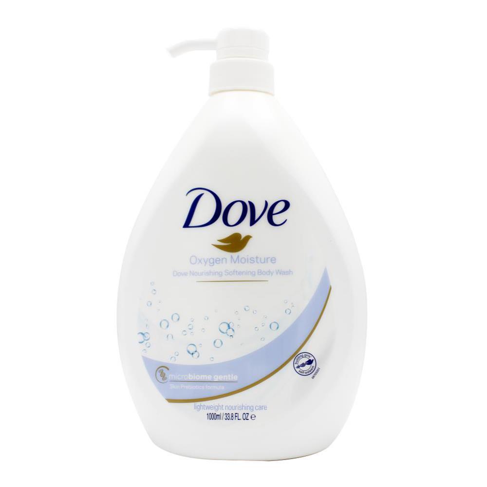 3PK Dove 1000ml Body Wash Liquid Bath Soap Oxygen Moisture