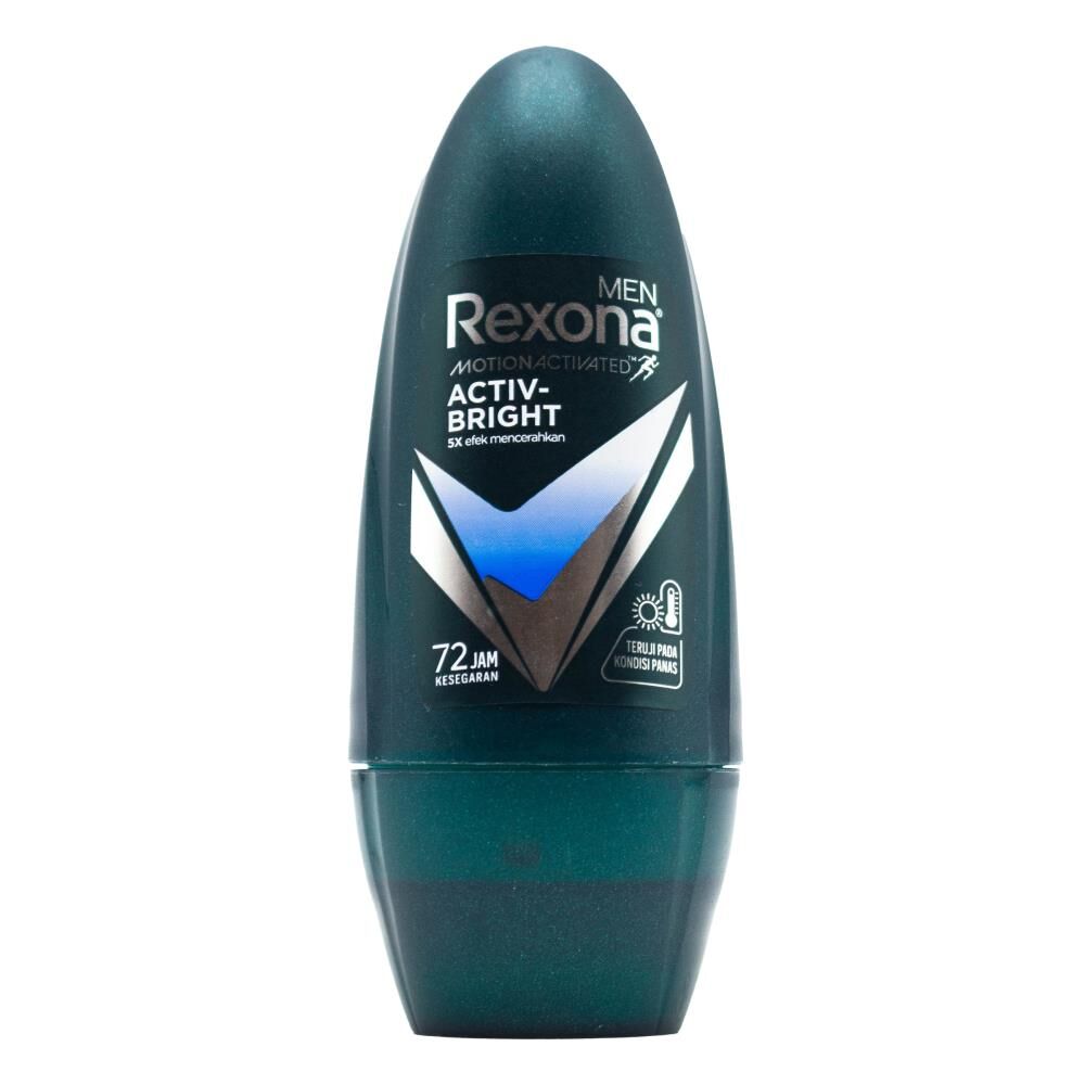 12PK Rexona Men 45ml Roll On Underarm Deodorant Antiperspirant Activ-Bright