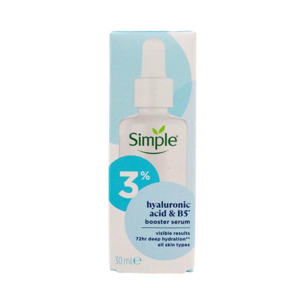 10PK Simple Face Serum w/Hyaluronic Acid & Vitamin B5 for All Skin Types 30ml