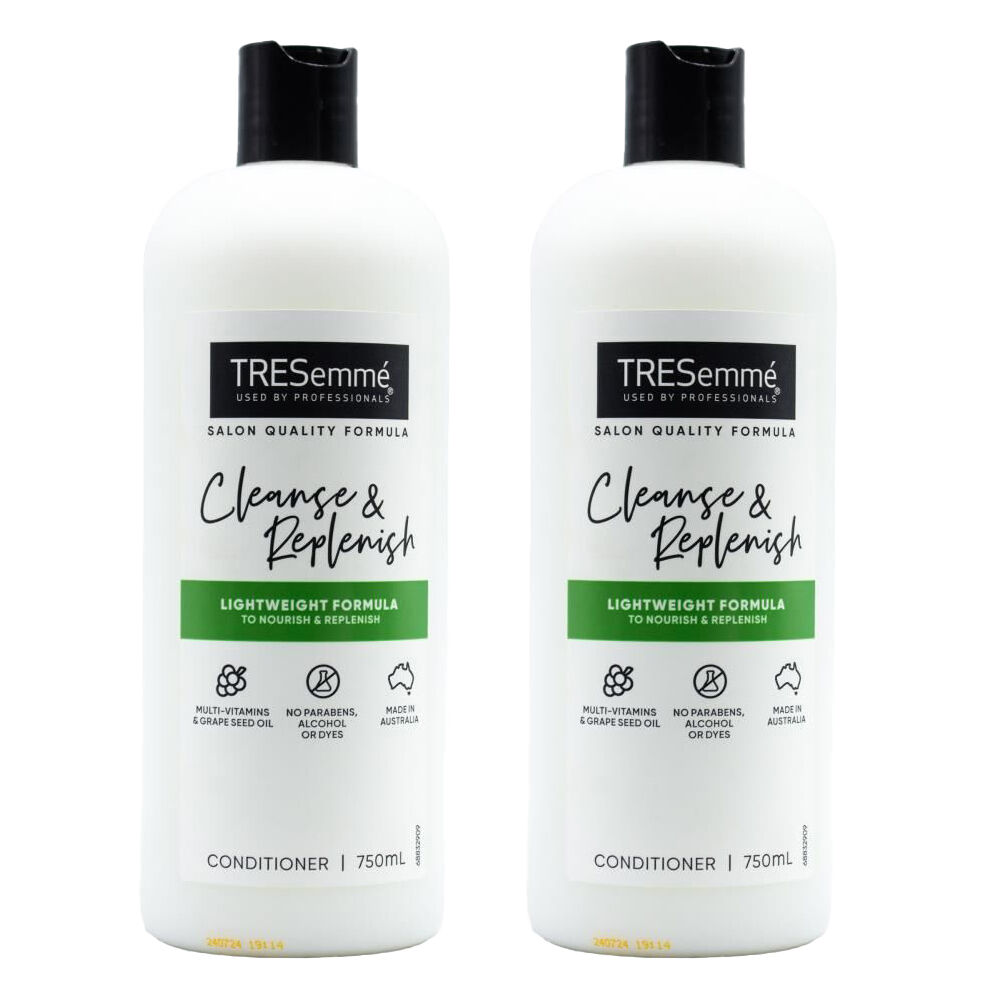 2PK Tresemme 750ml Conditioner Cleanse & Replenish For All Hair Types