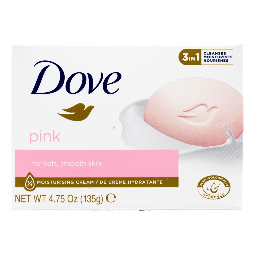 12PK Dove 135G Beauty Cream Moisturizing Skin Care Soap Bar - Pink