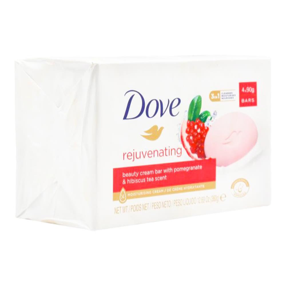 12pc Dove 90g Soap Bar Rejuvenating Pomegranate & Hibiscus Tea Scent