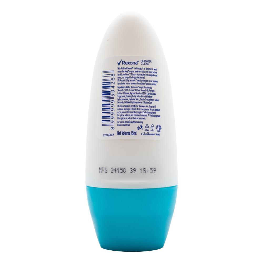 12PK Rexona 45ml Antiperspirant Roll On 48h Deodorant Shower Clean