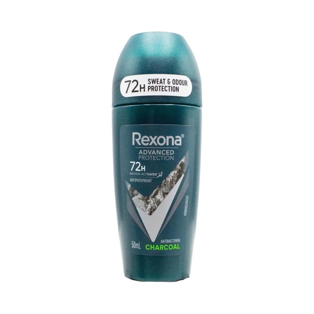 12PK Rexona Antiperspirant Roll-On Deoderant Charcoal 72 Hr Protection 50ml