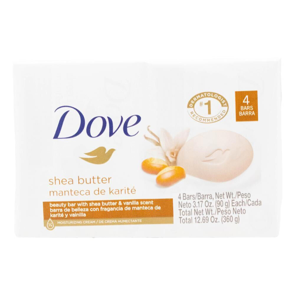 6x 4pc Dove 90G Beauty Soap Bar w/ Shea Butter & Vanilla Scent Nourishing