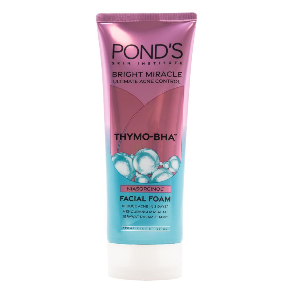 6PK Ponds Bright Miracle Acne Control Foam Facial Cleanser 100g